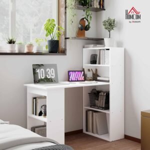 homcom бюро, кухненска маса с рафт