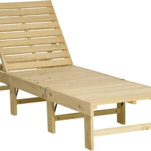 outsunny 4 степенно градински шезлон