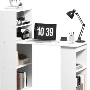 homcom бюро, кухненска маса с рафт