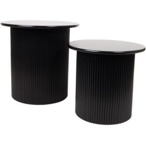 Странични масички с релефна повърхност – черни