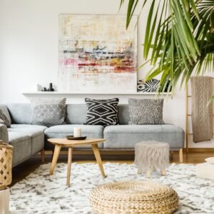 Табуретка от изкуствена кожа