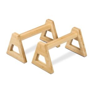 Комплект от 2 бамбукови дръжки за лицеви опори