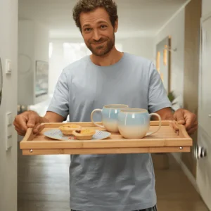 Луксозната бамбукова табла за легло