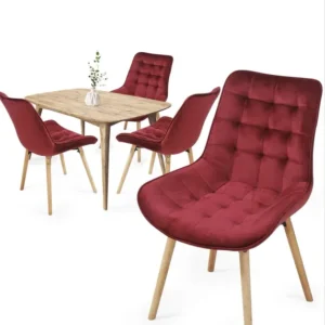 Кадифени винтидж столове