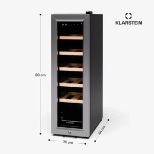 klarstein shiraz premium smart 12 slim хладилник за вино