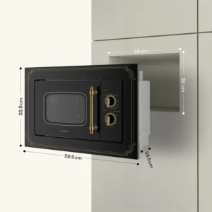 klarstein victoria микровълнова печка за вграждане с грил 20 л