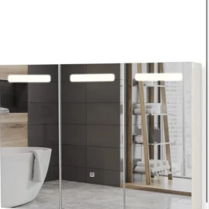 Огледално шкафче за баня aquamarin® с led осветление