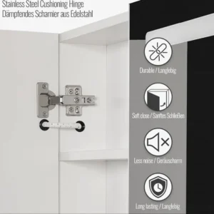 Огледално шкафче за баня aquamarin® с led осветление