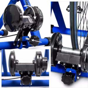 relaxdays Вътрешен велотренажор, 6 предавки, за 26 28" колела Вътрешна стойка за колоездене