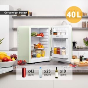 Ретро мини хладилник 40 l silent