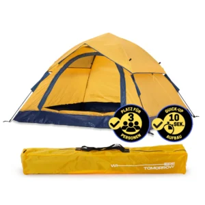 Палатка за 3 души жълта