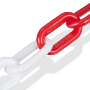 Заградителна верига в червено и бяло